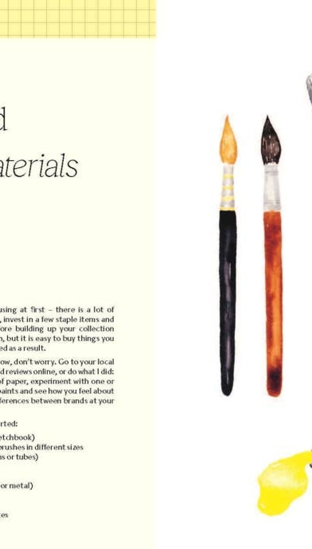 Watercolor paint set with vibrant colors and a compact design for easy portability.