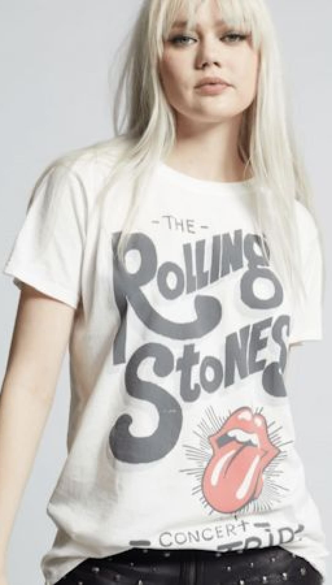 Rolling Stones graphic tee.