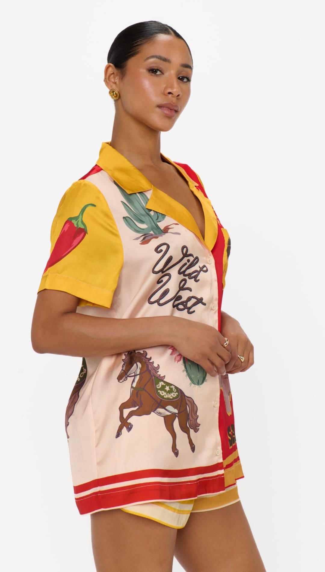 SHOW ME YOUR MUMU WOMEN 240 Intimates/Lounge Lone Star Silk Top - 240 Intimates/Lounge